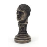 German military interest Adolf Hitler design desk seal, 8.5cm high : For Further Condition Reports