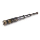 German military interest three draw telescope, 15cm in length when closed : For Further Condition