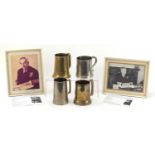 Naval interest items previously owned by George Booth including two photographs signed by Sir