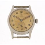 Vintage gentlemen's Tudor (Rolex) Oyster wristwatch with military type dial and stainless steel