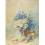 Isidore Rosenstock - Large watercolour on card, contemporary mounted, gilt framed and glazed,