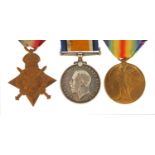 British military World War I trio, the pair awarded to 18405A.CPR.H.YELLAND.R.W.FUS. the Star