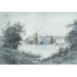 Georges Montbard 1989 - Clumber, pencil monochrome and wash, label verso, mounted, framed and