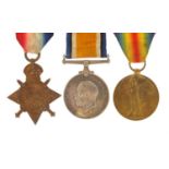 British military World War I trio, the pair awarded to LIEUT.S.L.MANNING.R.N.V.R. the Star awarded