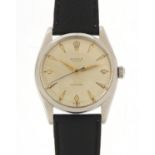1950's gentlemen's Rolex Oyster Precision wristwatch with stainless steel case, model 6424, serial