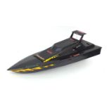 Petrol remote control speed boat, 120cm in length : For Further Condition Reports Please Visit Our