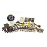 Collection of vintage Boy Scouts and Girl Guides memorabilia including cloth patches, photographs,