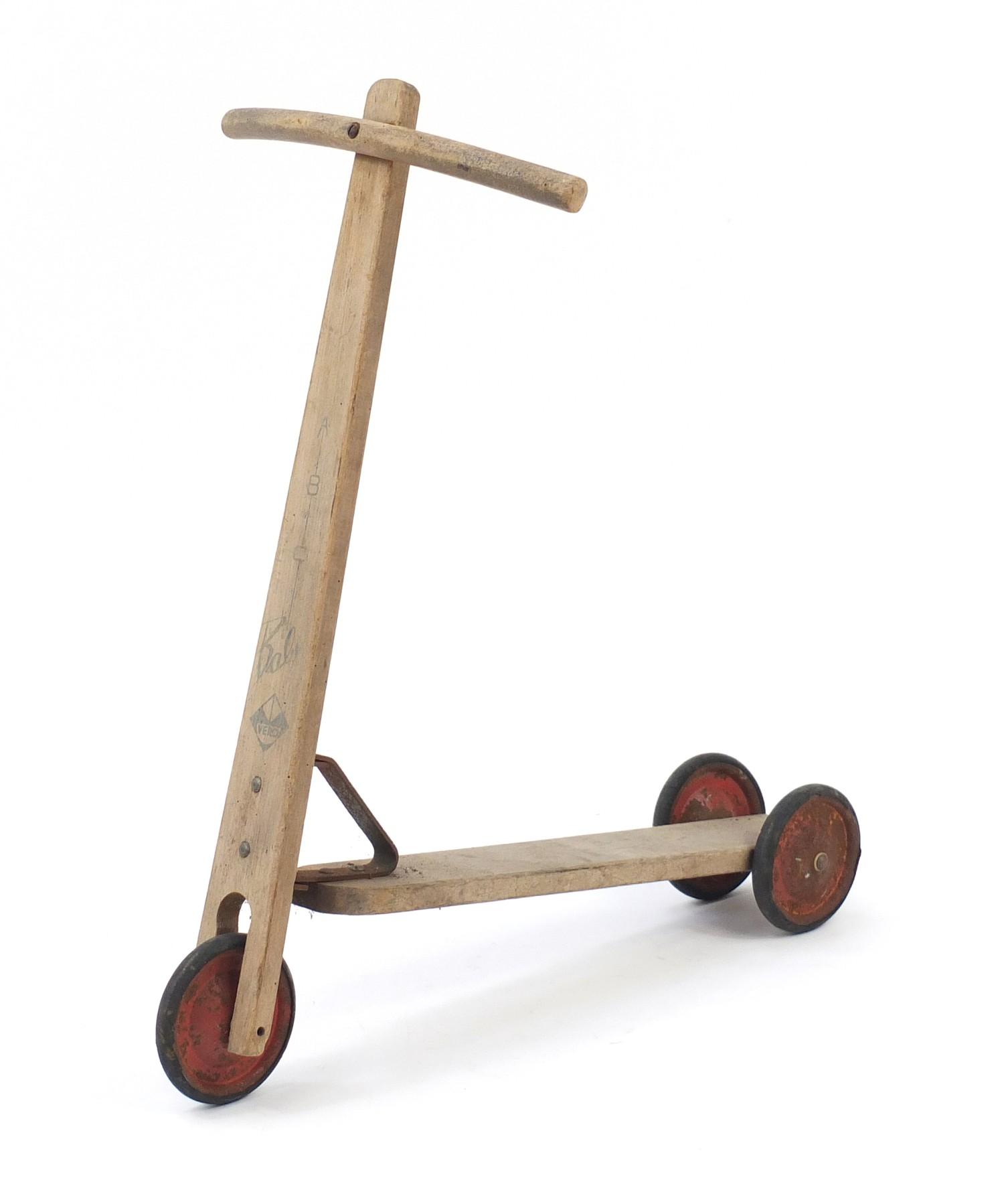 Vintage child's Vero ABC baby scooter, 58cm high : For Further Condition Reports Please Visit Our