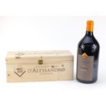 300cl bottle of Teninenti d'Alessandro Syrah Tuscany red wine with pine case : For Further Condition