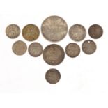 George IV and later silver coinage including 1887 florin : For Further Condition Reports Please