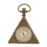 Masonic interest pocket watch, 6cm high : For Further Condition Reports Please Visit Our Website,