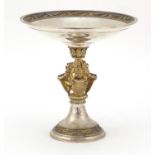 Aurum silver and gilt heraldic tazza by Hector Miller, limited edition 223/250, London 1985, 15cm