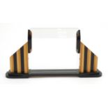 Art Deco partially ebonised photo frame, 38.5cm wide : For Further Condition Reports Please Visit