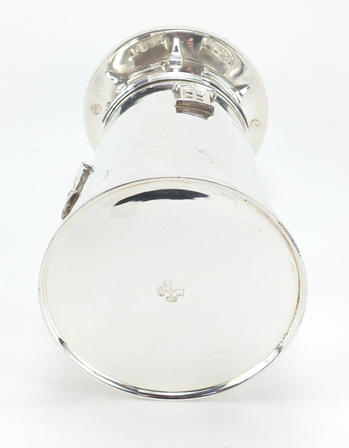 Large silver plated cocktail shaker in the form of a lighthouse, 35.5cm high : For Further Condition - Image 6 of 7