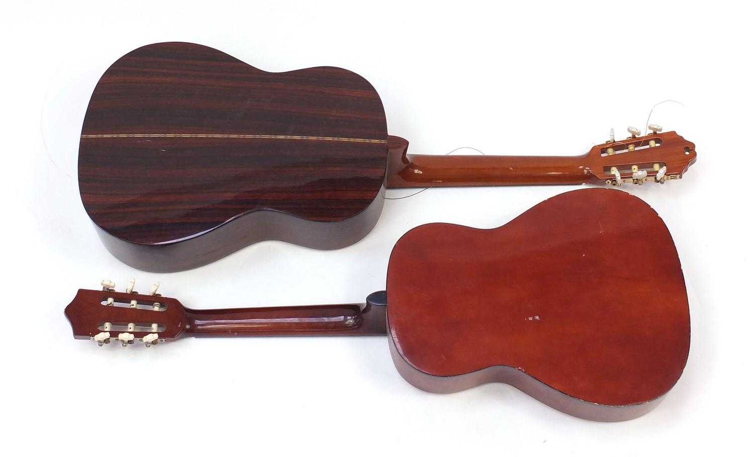 Two wooden acoustic guitars comprising Hohner model LC120 and Stag model C530 : For Further - Image 2 of 4