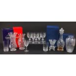 Crystal and glassware including Waterford, Edinburgh and Royal Brierley, some with boxes, the