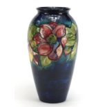 Large Moorcroft pottery vase hand painted with anemone, 31.5cm high : For Further Condition