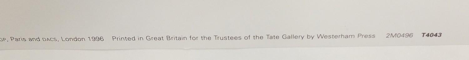 Three Tate modern posters comprising a Patrick Heron example in a Tate tube, a Dali 79-80 poster and - Image 10 of 20