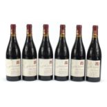 Six bottles of 2005 Domaine Saladin Côtes du Rhône red wine : For Further Condition Reports Please