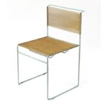 Vintage Italian Fly Line spaghetti chair designed by Giandomenico Belotti, label to the underside,