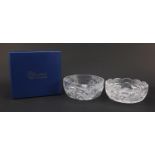 Two Waterford Crystal bowls including one with box, each 20.5cm in diameter : For Further