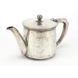 Vintage railwayana interest LNER silver plated teapot by walker & Hall, 125cm high : For Further