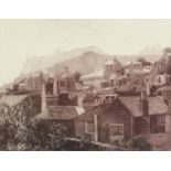Kathleen Crozier - West Hill, Hastings, artist's proof pencil signed etching, mounted, framed and
