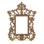 19th century acanthus design gilt metal frame impressed 8815, 31cm high x 24cm wide : For Further