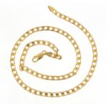 9ct gold kerb link necklace, 44cm in length, 15.8g : For Further Condition Reports Please Visit