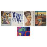 Three Tate modern posters comprising a Patrick Heron example in a Tate tube, a Dali 79-80 poster and