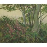 William Henry Innes - The hedgerow, signed oil on canvas laid on board, inscribed at the Mall
