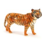 Large Beswick tiger, 30cm in length : For Further Condition Reports Please Visit Our Website,