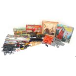 Vintage toys and games with boxes including Hornby 00 gauge Eight Freight, Timpo Modern Army train