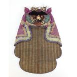 Chinese silk ceremonial hat in the form of a cat, 50cm high : For Further Condition Reports Please