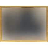 Large rectangular gilt framed mirror, 109cm x 83cm : For Further Condition Reports Please Visit
