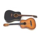 Two wooden acoustic guitars comprising Norman model B18 and Audition guitar : For Further