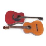 Two wooden acoustic guitars comprising Lorenzo model 21/N and Antonio Ruben model 4 : For Further