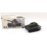 Radio control battle tank, model USM41A3 with box : For Further Condition Reports Please Visit Our