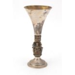 Aurum silver and gilt King's College chapel goblet by Hector Miller, limited edition 32/500, 16.