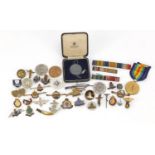 British militaria including a World War I Victory medal awarded to 44489.2.A.M.C.LAMBERT.R.F.C.,