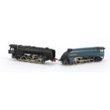 Hornby 00 gauge locomotive numbered 92183 and a Sir Nigel Gresley locomotive numbered 4498 : For