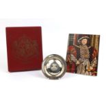 Royal Lineage King Henry VIII commemorative silver pin dish, limited edition 654/1500, London