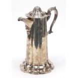 Large silver plated communion wine jug, 34.5cm high : For Further Condition Reports, Please Visit