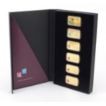 London 2012 gold plated commemorative ingot collection with fitted case : For Further Condition