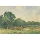 P A May 1925 - Regents Park London, watercolour, mounted, framed and glazed, 34.5cm x 24.5cm : For