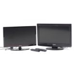 Panasonic 22 inch LCD TV and Samsung 22 inch LCD TV, both with remote controls : For Further