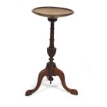 Circular tripod wine table with dish top, 50cm high x 25cm in diameter : For Further Condition