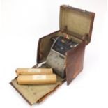 Vintage portable Railway check printing and ticket issuing machine by Westinghouse Garrard with