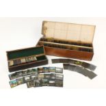 Collection of approximately two hundred magic lantern slides/glass negatives including the Lake