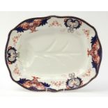 Royal Crown Derby Imari pottery meat plate, 55cm x 43.5cm : For Further Condition Reports, Please